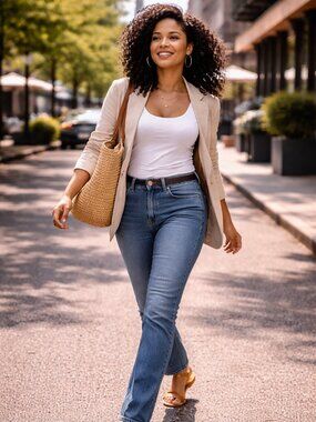 Lucky Brand Medium Wash Straight Leg Jeans - Size 8/29R